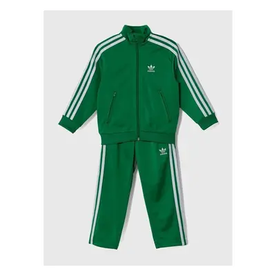 Dětská tepláková souprava adidas Originals FIREBIRD zelená barva, 94845268