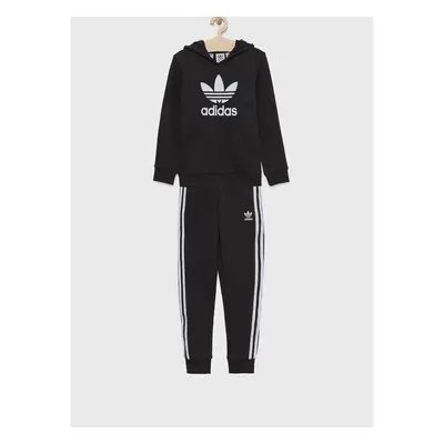 Dětská tepláková souprava adidas Originals H25253 černá barva 69023069