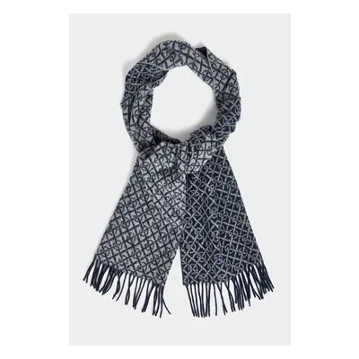 ŠÁLA GANT G PATTERN WOVEN SCARF EVENING BLUE 84796916