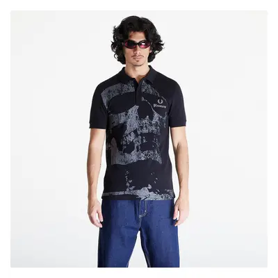 Tričko FRED PERRY x PLEASURES Skull Shirt Black S 89274741