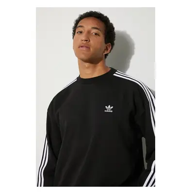 Mikina adidas Originals Adicolor Oversized Crew pánská, černá barva, s 93011480