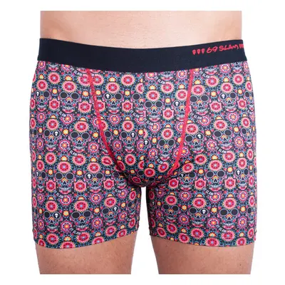 Pánské boxerky 69SLAM fit flower skull 46430456