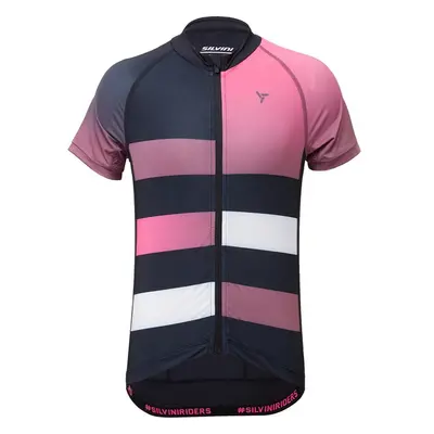 Dětský cyklo dres Silvini Mazzani černá/růžová 86147298