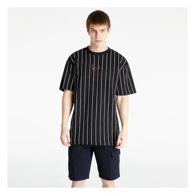 Tričko Karl Kani Small Signature Pinstripe Tee Black/ White S 87331572