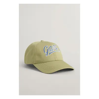 KŠILTOVKA GANT SCRIPT LOGO CAP BEIGE GREEN 89383037