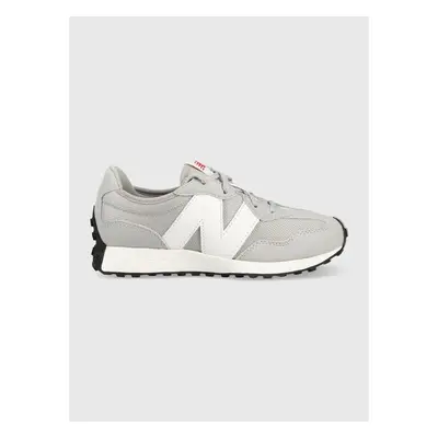 Dětské sneakers boty New Balance GS327CGW šedá barva 83058082