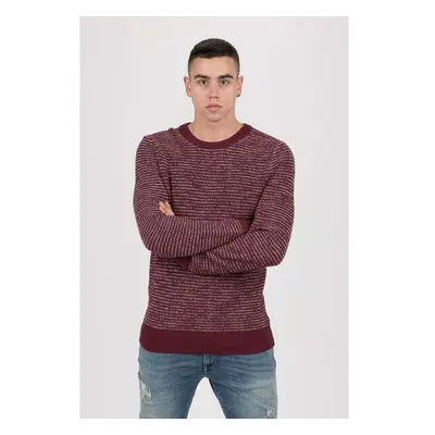 Tommy Hilfiger Sweater - HONEYCOMB SLUB SWEATER burgundy 95271775