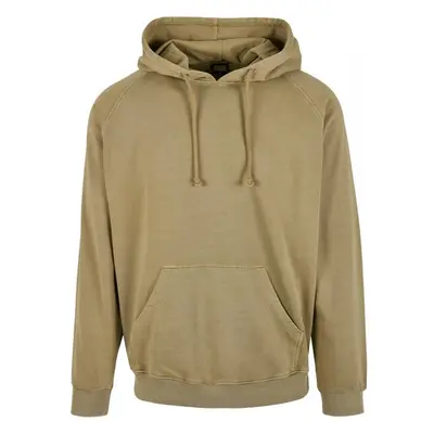 URBAN CLASSICS Overdyed Hoody - khaki 60180807