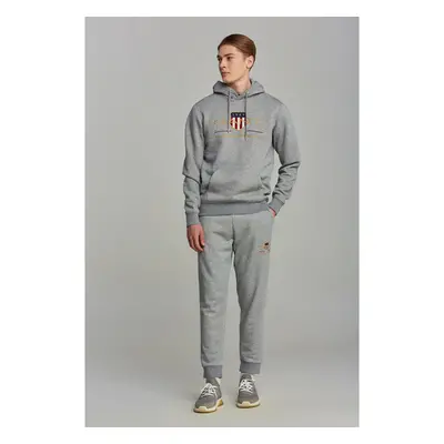 TEPLÁKY GANT ARCHIVE SHIELD SWEAT PANTS GREY MELANGE 73082418