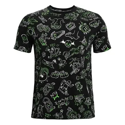 Pánské tričko Under Armour Run Ur Face Off Print SS Black 90803268