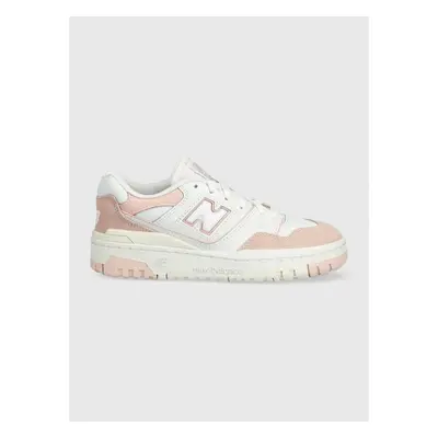 Dětské sneakers boty New Balance růžová barva 91544642