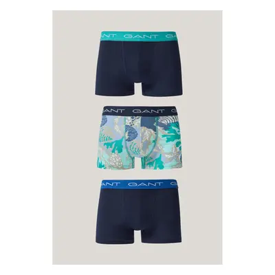 SPODNÍ PRÁDLO GANT SEA PRINT TRUNK 3-PACK LAGOON BLUE 92707398