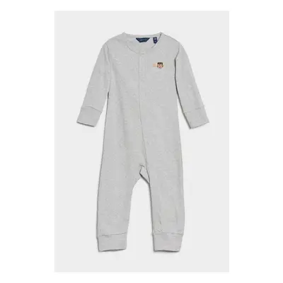 PYŽAMO GANT ARCHIVE SHIELD PYJAMA LIGHT GREY MELANGE 78896514