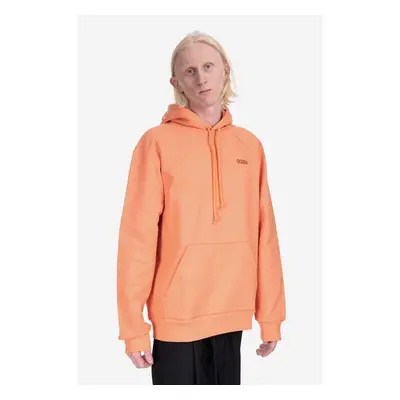 Bavlněná mikina 032C Terra Reglan Hoodie oranžová barva, s kapucí, 84016430