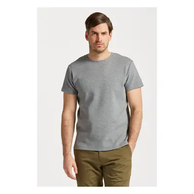 TRIČKO GANT WAFFLE TEXTURE T-SHIRT GREY MELANGE 76936466