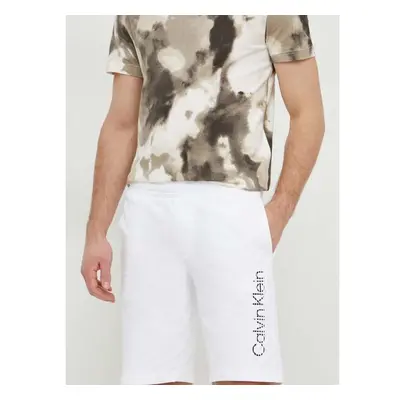 Bavlněné šortky Calvin Klein bílá barva, K10K112967 89349805