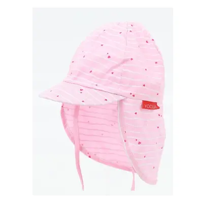 Yoclub Kidss Girls Summer Hat With Neck Protection CLE-0119G-A100 91721648