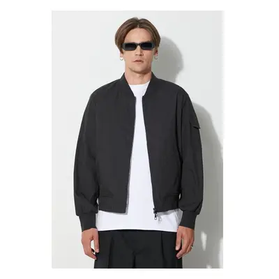 Neil Barrett Bomber bunda Neil Barett SKINNY SHIRT černá barva, 88945613