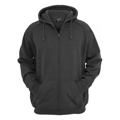 URBAN CLASSICS Zip Hoody - charcoal 43839375