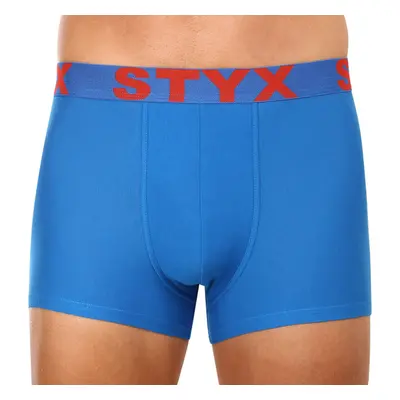 Pánské boxerky Styx sportovní guma modré (G1167) 83340436