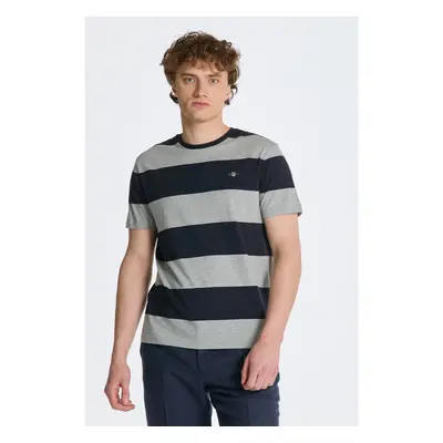 TRIČKO GANT BAR STRIPE SS T-SHIRT GREY MELANGE 85175871