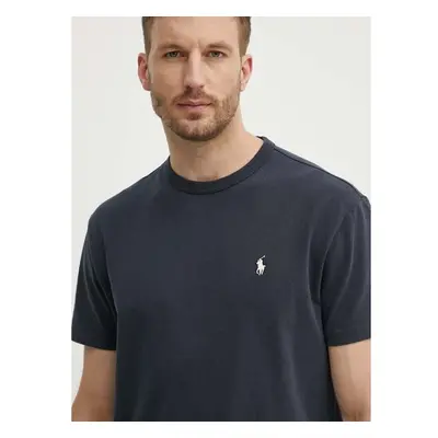 Bavlněné tričko Polo Ralph Lauren černá barva, 710916698 92707624