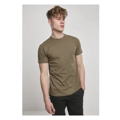 Tričko Urban ClassicsBasic Pocket Tee - olive 71733914