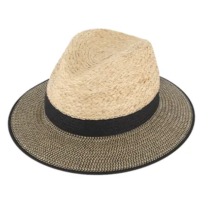 Letní crushable fedora klobouk od Fiebig - Traveller Raffia 81243284