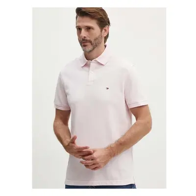 Polo tričko Tommy Hilfiger růžová barva 82445454