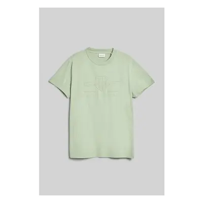 TRIČKO GANT REG TONAL SHIELD SS T-SHIRT MILKY MATCHA 90156445