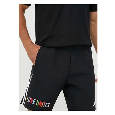 Tréninkové šortky adidas Performance Pride Tiro Downtime černá barva 83716752