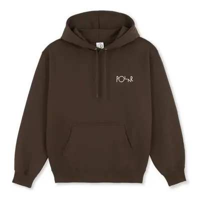 MIKINA POLAR Stroke Logo Hoodie - hnědá - 90855060