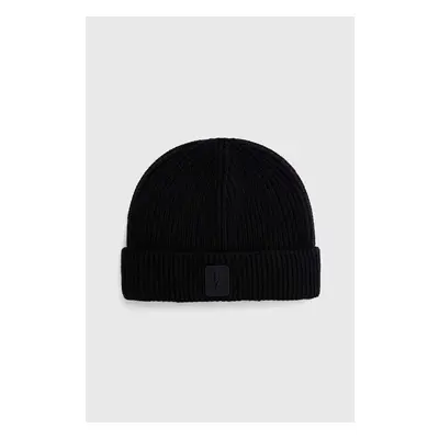 Neil Barrett Čepice z vlněné směsi Neil Barett FISHERMAN BEANIE černá 85495402