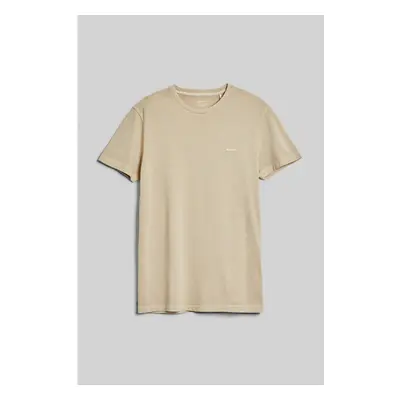 TRIČKO GANT SUNFADED SLIM PIQUE SS T-SHIRT SILKY BEIGE 90512427