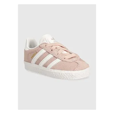 Dětské sneakers boty adidas Originals GAZELLE CF EL růžová barva, 93981307