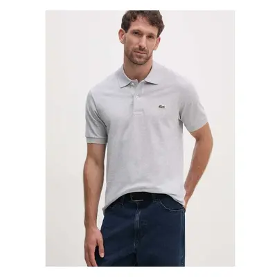 Bavlněné polo tričko Lacoste šedá barva 95437912