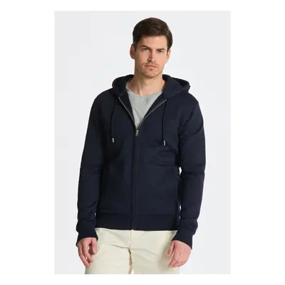 MIKINA GANT TONAL ARCHIVE SHIELD ZIP HOODIE EVENING BLUE 72863089