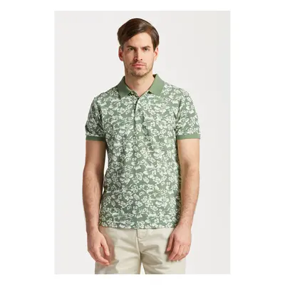 POLOKOŠILE GANT FLORAL PRINT SS PIQUE KALAMATA GREEN 77162665