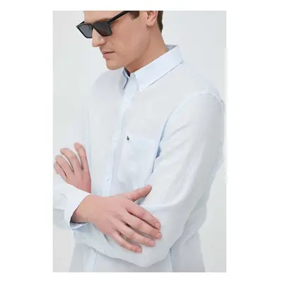 Plátěná košile Lacoste regular, s límečkem button-down 90598517