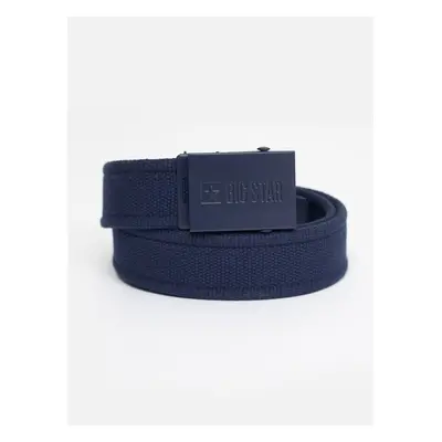 Big Star Mans Belt 240030 Navy Blue 72818521