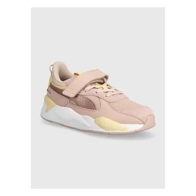 Dětské sneakers boty Puma RS-X Metallic AC+ PS růžová barva 91550733