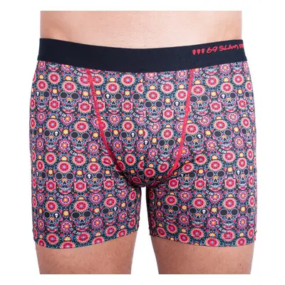 Bez obalu - Pánské boxerky 69SLAM fit flower skull 57685294