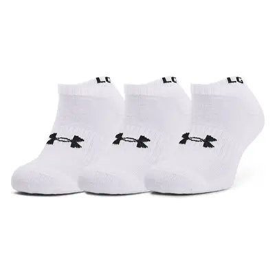 Ponožky Under Armour 3Pack Core No Show Socks bílé 89401813