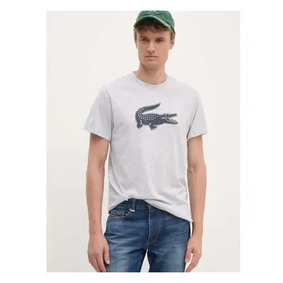 Tričko Lacoste Koszulka Lacoste Tee-shirt TH2042 MNC šedá barva, s 96045438