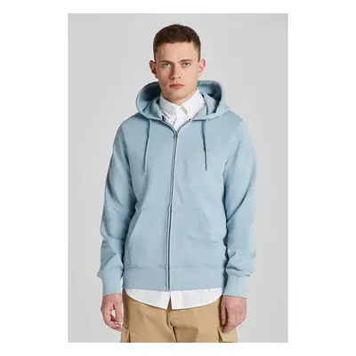 MIKINA GANT REG SHIELD FULL ZIP HOODIE DOVE BLUE 89451213