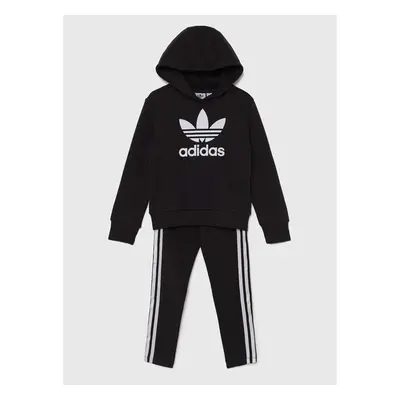 Dětská souprava adidas Originals HOODIE LEG SET černá barva, IY2439 94603112