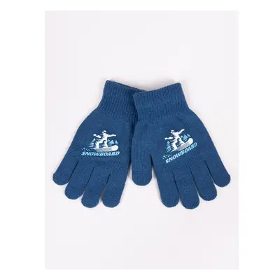 Yoclub Kidss Boys Five-Finger Gloves RED-0012C-AA5A-007 74836884