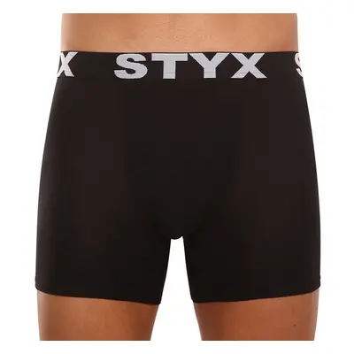 Pánské boxerky Styx long sportovní guma černé (U960) 44020383