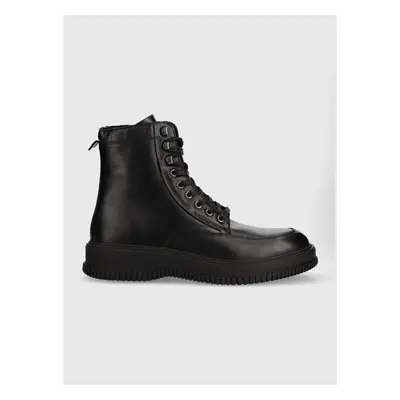 Kožené boty Tommy Hilfiger TH EVERYDAY CLASS TERMO LTH BOOT pánské, 85524315