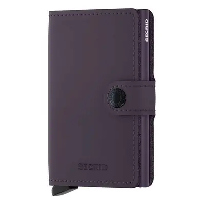 Kožená peněženka Secrid Miniwallet Matte Dark Purple fialová barva 89841804